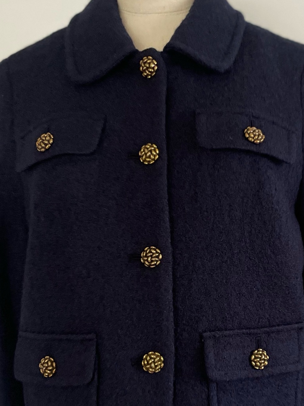 EUC TALBOTS BERKSHIRE WOOL BLEND CROP JACKET SZ 10 - Picture 5 of 8